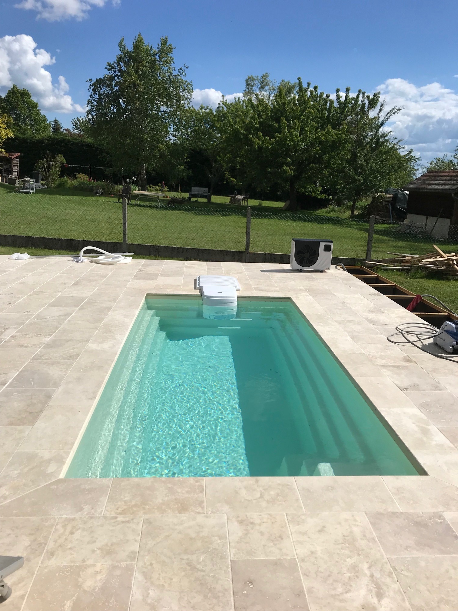 Piscine sans demande de travaux